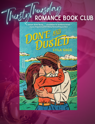 cover of july's book pick, done and dusted by lyla sage