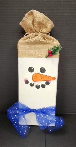 wooden snowman