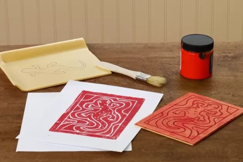 Blocks and Paint Prints