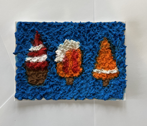 tissue paper painting