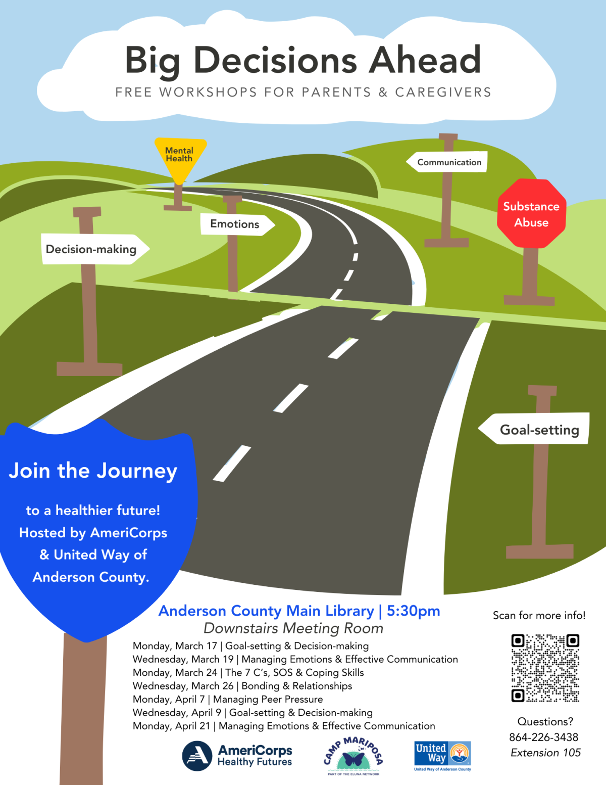 Flyer titled Big Decisions ahead